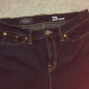 J Crew toothpick skinny jeans. EUC